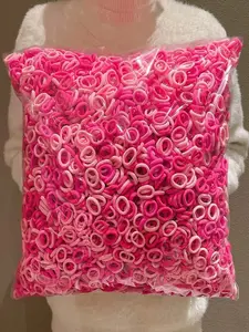 100pcs Multicolor Hair Scrunchies for Women, Ponytail Hairstyle, High Elasticity Hair Ties, Sweet & Cute Style, Small Hair Ties, Hair Accessories