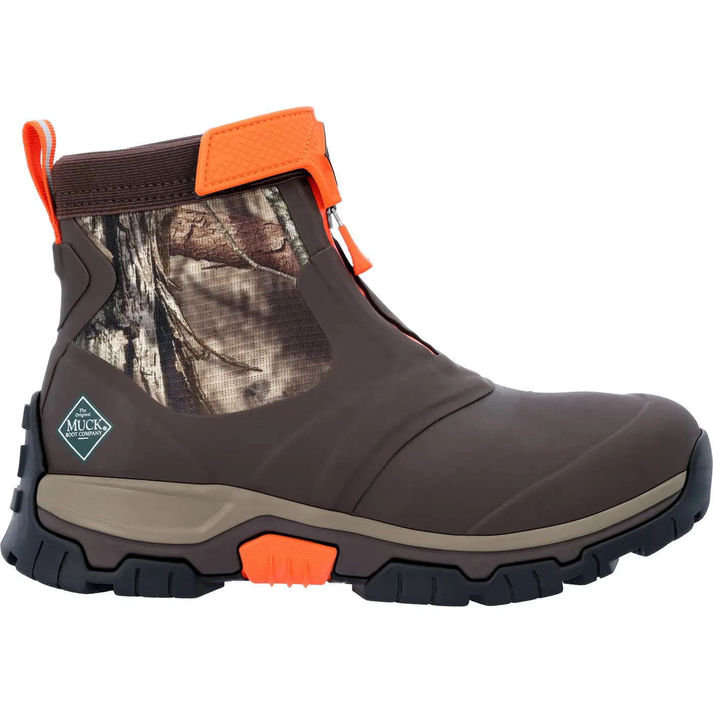 Men's Mossy Oak® Breakup Country™ Apex Mid Zip Ankle Boot Scree collar to keep