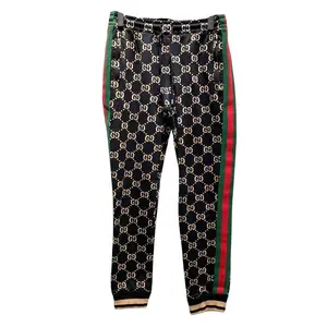 Pre-owned GUCCI Cotton Small Leather Goods Jumbo GG Pants