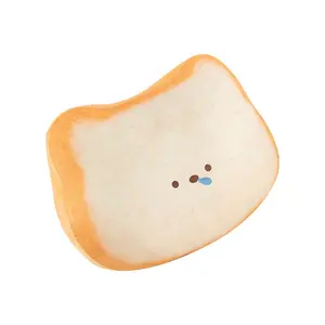 Cute Cat Pillow Plush Toy, Toast Bread Hug Cushion, Girls' Sofa Emoji Backrest, Home Decor, Holiday Gift, Soft and Cozy
