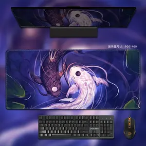 Mouse Pad Black White Non-Polar Table Mat Extra Large Keyboard Mousepad Thickened Customizable Game Mat Home Office Tablecloth