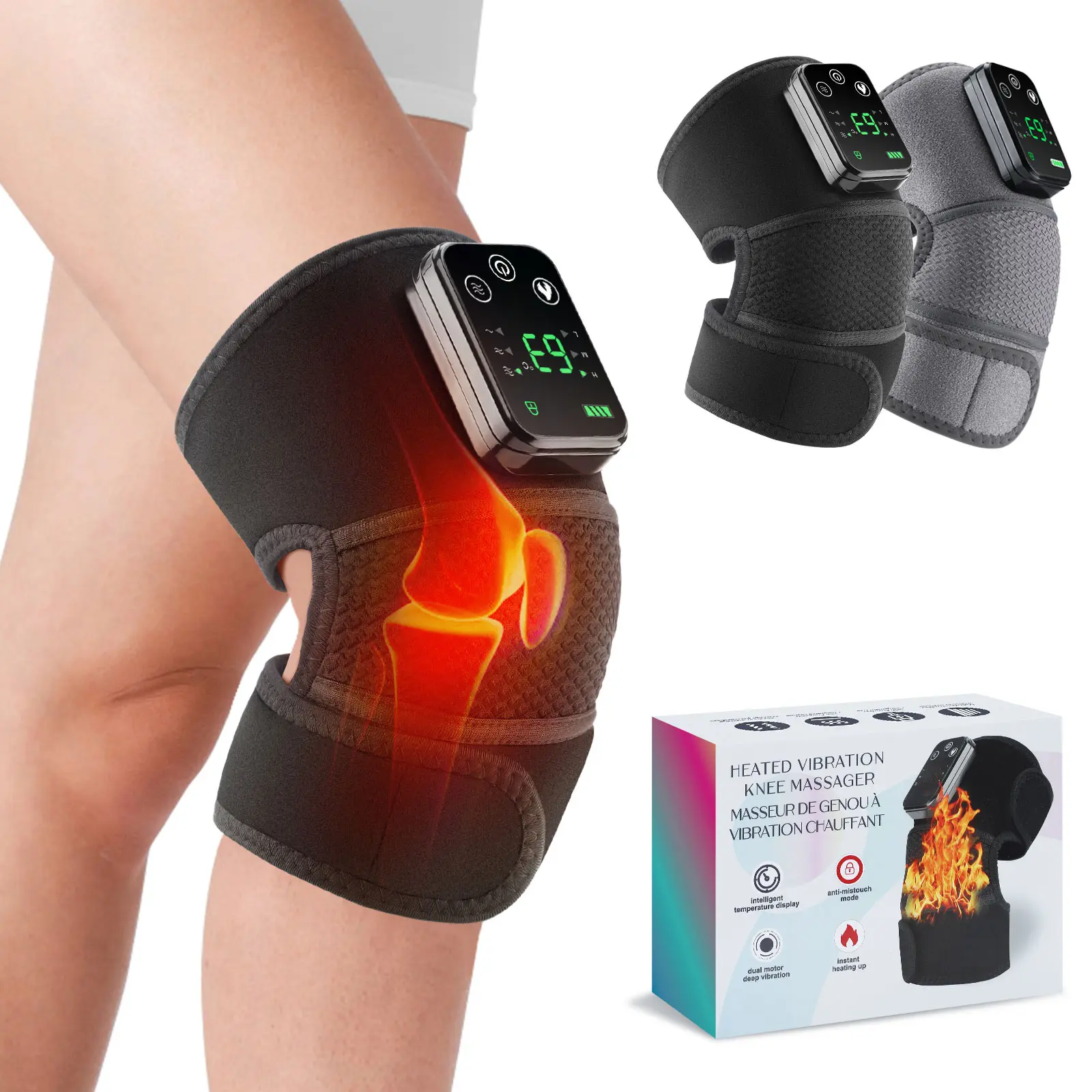 Wireless Heating Vibration Knee Joint Massager, Suitable for Knees, Elbows,  and Shoulders, Adjustable Temperature to 45 Degrees C70 (can be  translated as: C-70) 3.Physiotherapy equipment for pain relief - TikTok  Shop