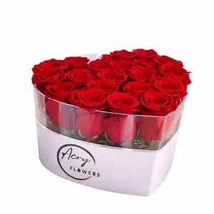 Heart Box Luxury With Fresh Natural Flowers