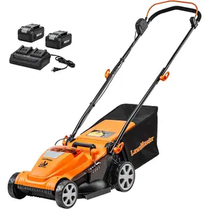 LawnMaster CLMF4815E 48V MAX* 15-inch Brushless Cordless Mower with 2X24V MAX* 4.0Ah Battery and a Dual Charger