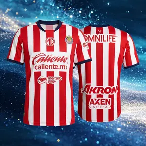 24 25 Mexico Chivas de Guadalajara Home Short Sleeve Soccer Jersey Fans Version Breathable LIGA MX