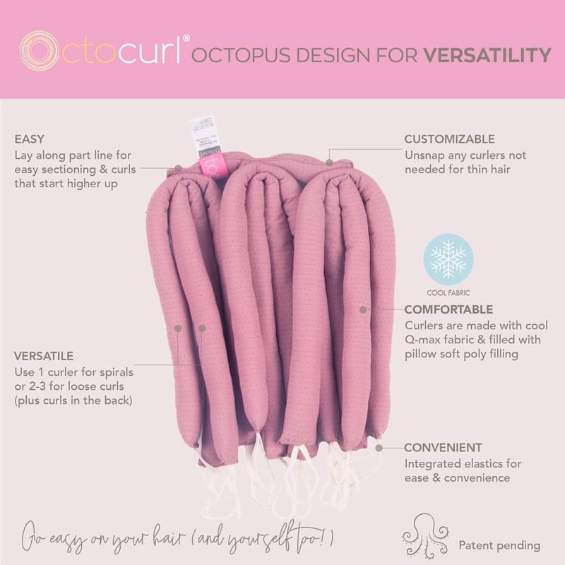 Octocurl No Headband Heatless Hair Curler β Overnight Curls Hair Roller Set | Cooling Q-Max Fabric Curling Wrap for All Hair Types Octocurl No Headband Heatless Hair Curler β Overnight Curls Hair Roller Set | Cooling Q-Max Fabric Curling Wrap for All Hair Types