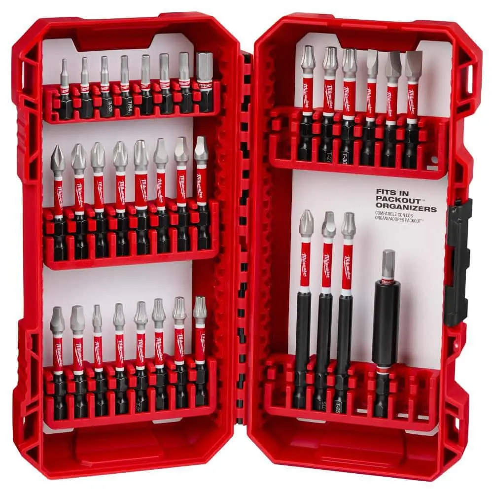 Impact Duty Alloy Steel Screw Driver Bit Set (35-Piece)