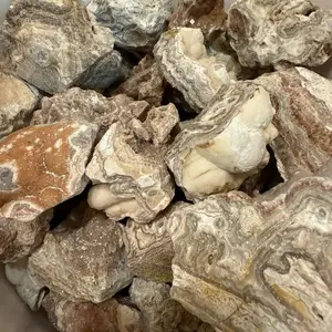 4lb Lot Lace Agate Raw Natural Rock from Georgia for Collecting Crafting Unique Patterns Druzy Textures Handpicked Stones