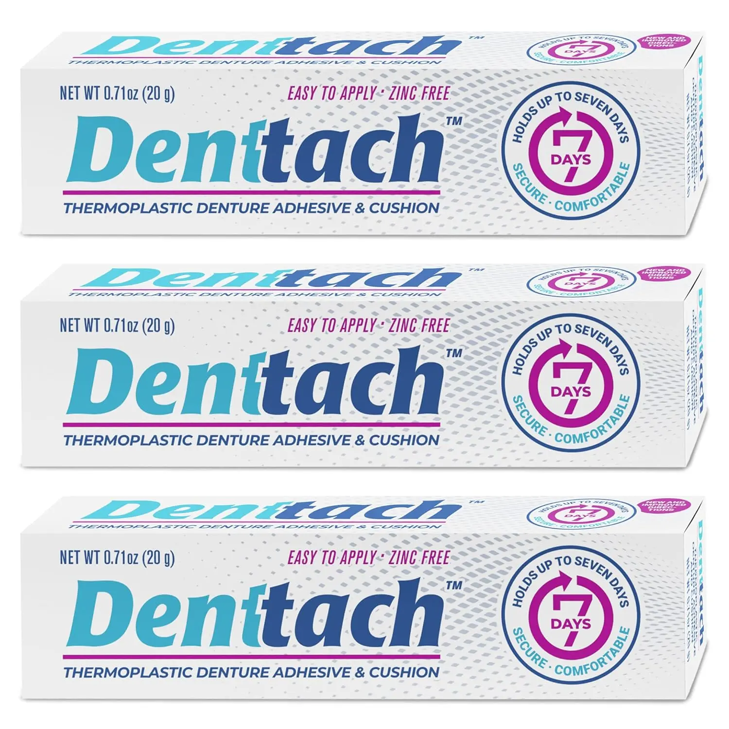 Denttach Thermoplastic Adhesive for hold of Dentures up to 7 Days without Glue with Updated Instructions - BLACK FRIDAY SALE 51%