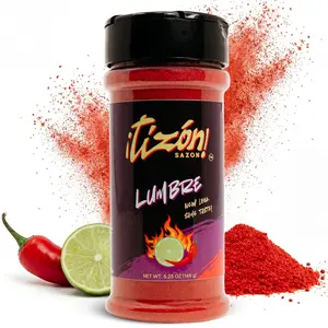 Tizon Lumbre Mexican Style Snack Seasoning Powder – Fuego Flavor Chili Lime Spice Blend for Popcorn, Chips, Nuts & Fresh Fruit, Tangy Savory Topping Spice Mix