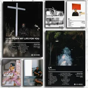 Singer Rapper J-JPEGMAFIA Album Cover Poster HD Waterproof Art Sticker | Custom DIY Self-Adhesive Wall Print | Fade-Resistant, Long-Lasting Decorative Poster for Home, Office, Living Room, Bar | Multiple Sizes, High Definition, Easy to Apply & Clean