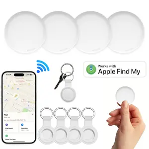 Ultra-Light Mini Bluetooth-compatible Tracker, IP68 Waterproof, Wallet Key Luggage Bag Item Locator, Compatible with iPhone Find My iOS, Replaceable Battery
