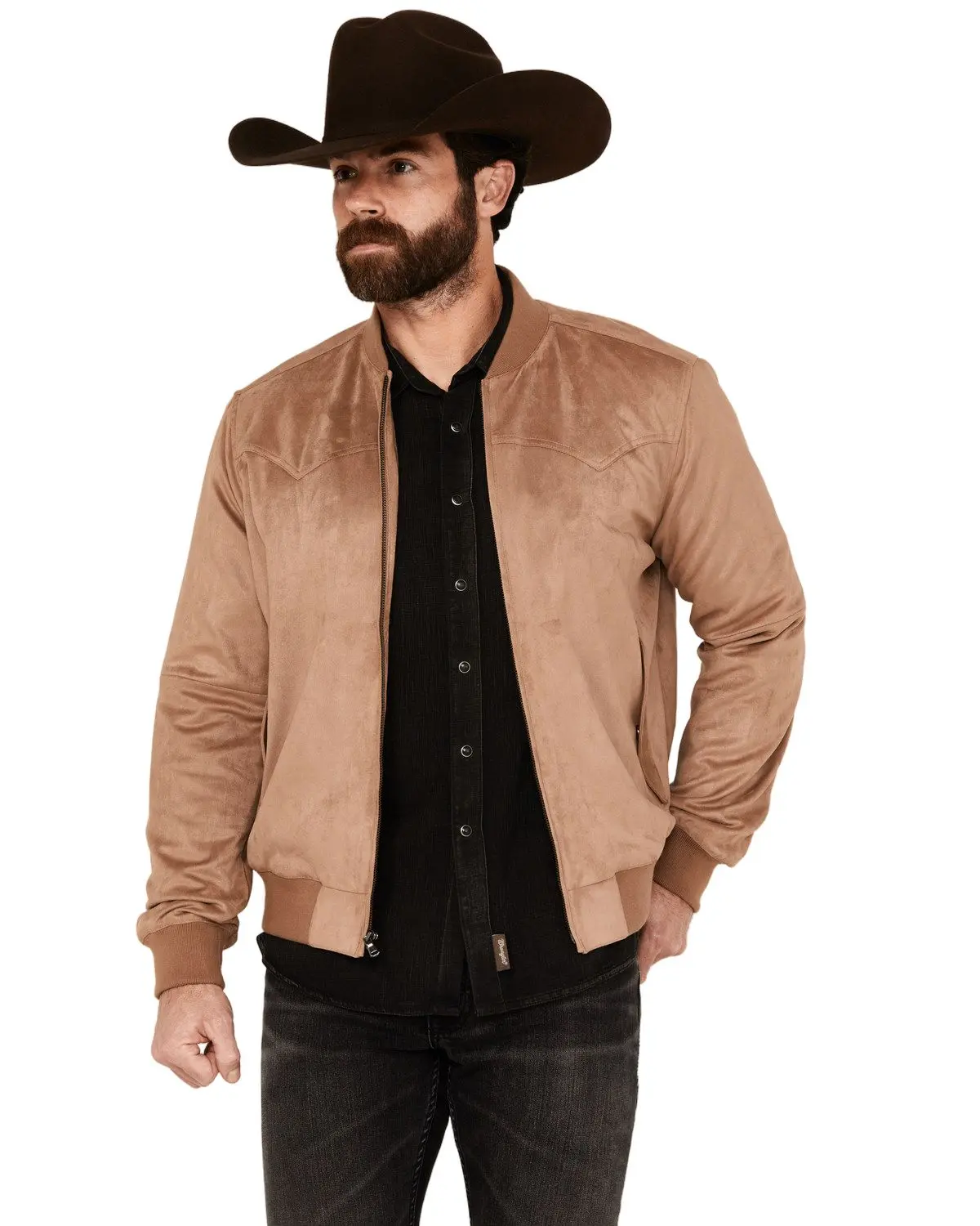 Moonshine Spirit Men's Spirit&Reg; Men'S Flight Plan Faux Suede Bomber - Msho23o1-Tan