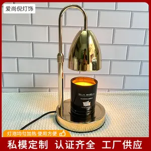 European-style Minimalist Iron Desk Night Light Aromatherapy Wax Melting Lamp for Relaxation and Romantic Bedside Use