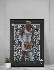 Topps 2025 All Kings Shai Gilgeous Alexander 12x17 Poster OKC Thunder