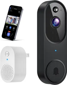 Wireless Video Doorbell Camera with AI Motion Detection, Battery Powered Smart Home Security Device featuring Two Way Audio and Night Vision, Supports Cloud Storage, 2.4GHz WiFi Only, Reliable Indoor and Outdoor Home Monitoring Essential