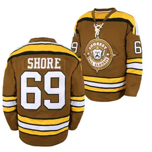 Men'S #69  Ice Hockey Jersey | Vintage Classic Embroidered Crew Neck Sweatshirt, Perfect for Sports and Festive Occasions