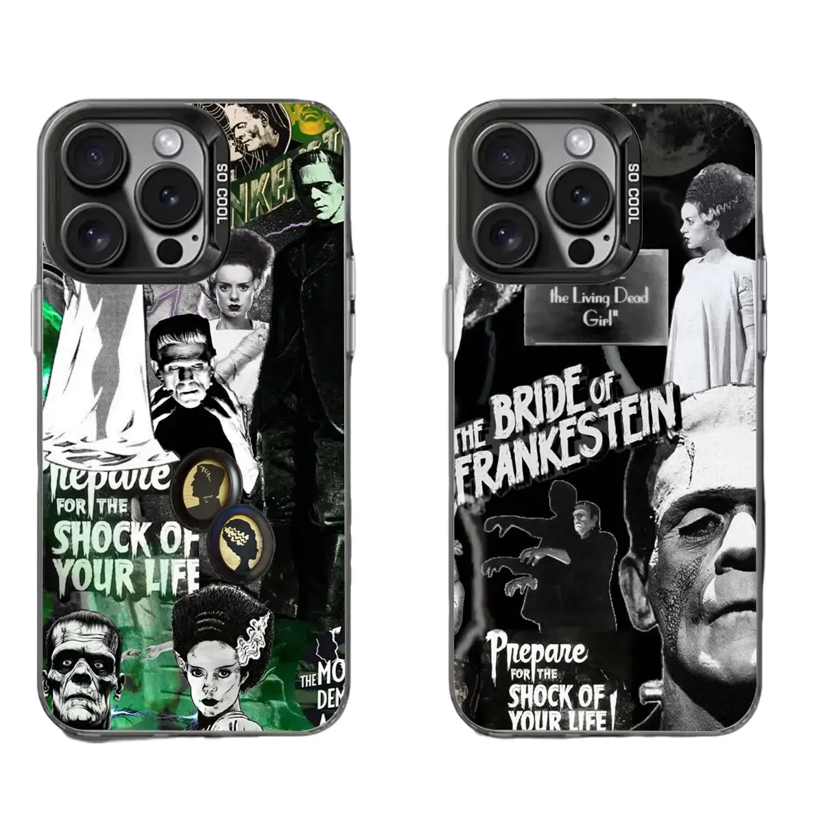 Movie B-Bride of F-Frankenstein Horror Fashion Classic Phone Case for IPhone 17 16 15 14 13 12 11 Pro Max Plus Air Protective Drop-proof Gift Unique Design
