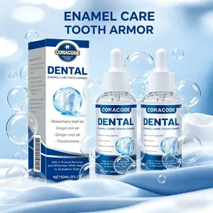 CORACODE Tooth Drops with Nano Hydroxyapatite and Theobromine – Enamel Strengthening Oral Care Drops for Tooth Sensitivity Care, Fresh Breath and Daily Teeth Care