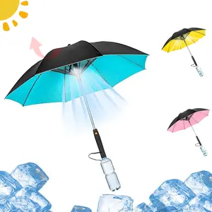 2024 NEW 3-in-1 parasol with fan and spray, travel parasol, UV protection parasol, sun umbrella with fan and spray, USB charging summer parasol, spray umbrella with fan, cooling solution for summer festivals, beach outings and other sun-soaked activities