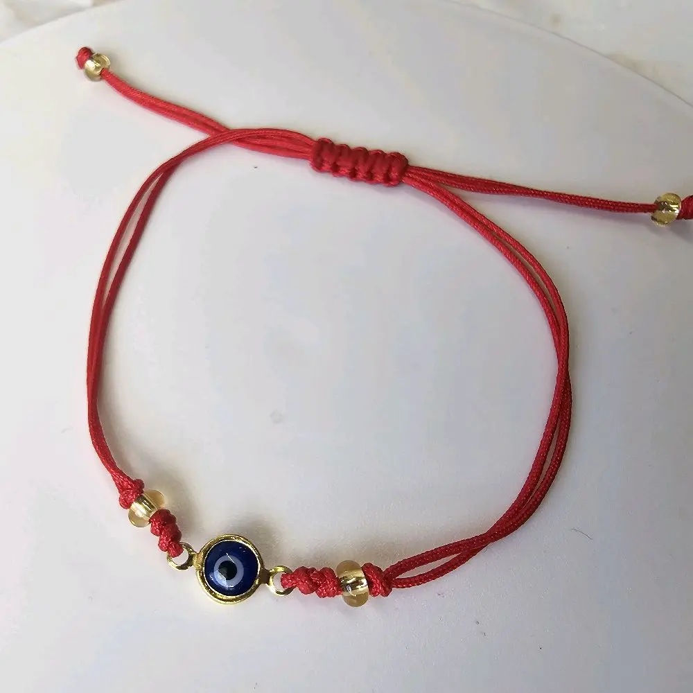 adjustable red string evil eye bracelet pulso contra mal de ojo adjustable red string evil eye bracelet pulso contra mal de ojo