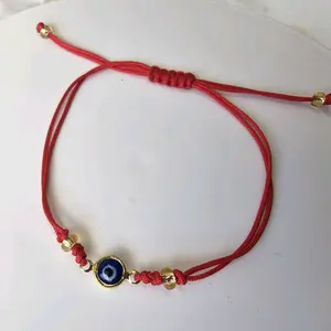 adjustable red string evil eye bracelet pulso contra mal de ojo