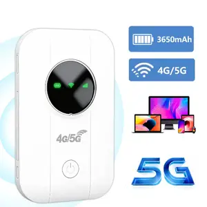 2026 NEW 5G/4G Portable WiFi Hotspot Device High-Speed LTE Mobile Broadband Sim Card Router ,300Mbps High Speed,Connect Up to10+ Devices, for Campers, Motorhomes and Travels