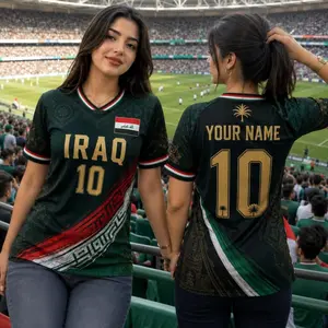 Personalized Iraq Soccer Jersey, Custom Iraq Football Jersey With Name Number, Iraq Fan Shirt, Iraqi Pride Gift, Custom Soccer Jersey
