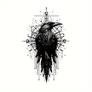 Men's Long-Lasting Waterproof Matte Temporary Tattoo Stickers - Simulated Non-Reflective Eagle, Fingerprint Designs for Arm, Finger Use, Waterproof Matte Tattoo