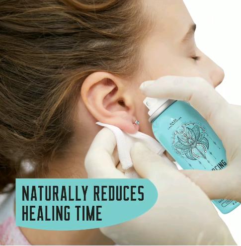 Base Laboratories Piercing Aftercare Kit - 4oz Sea Salt Spray & 0.5oz Bump Oil - Soothing & Shrink Keloids - All-Natural Piercing Care Solution