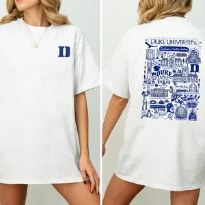 Custom All Team T-Shirt, Oversized College Graphic Tee, Retro Campus Shirt for Women, Casual Streetwear Top, Trendy University Gift GEH