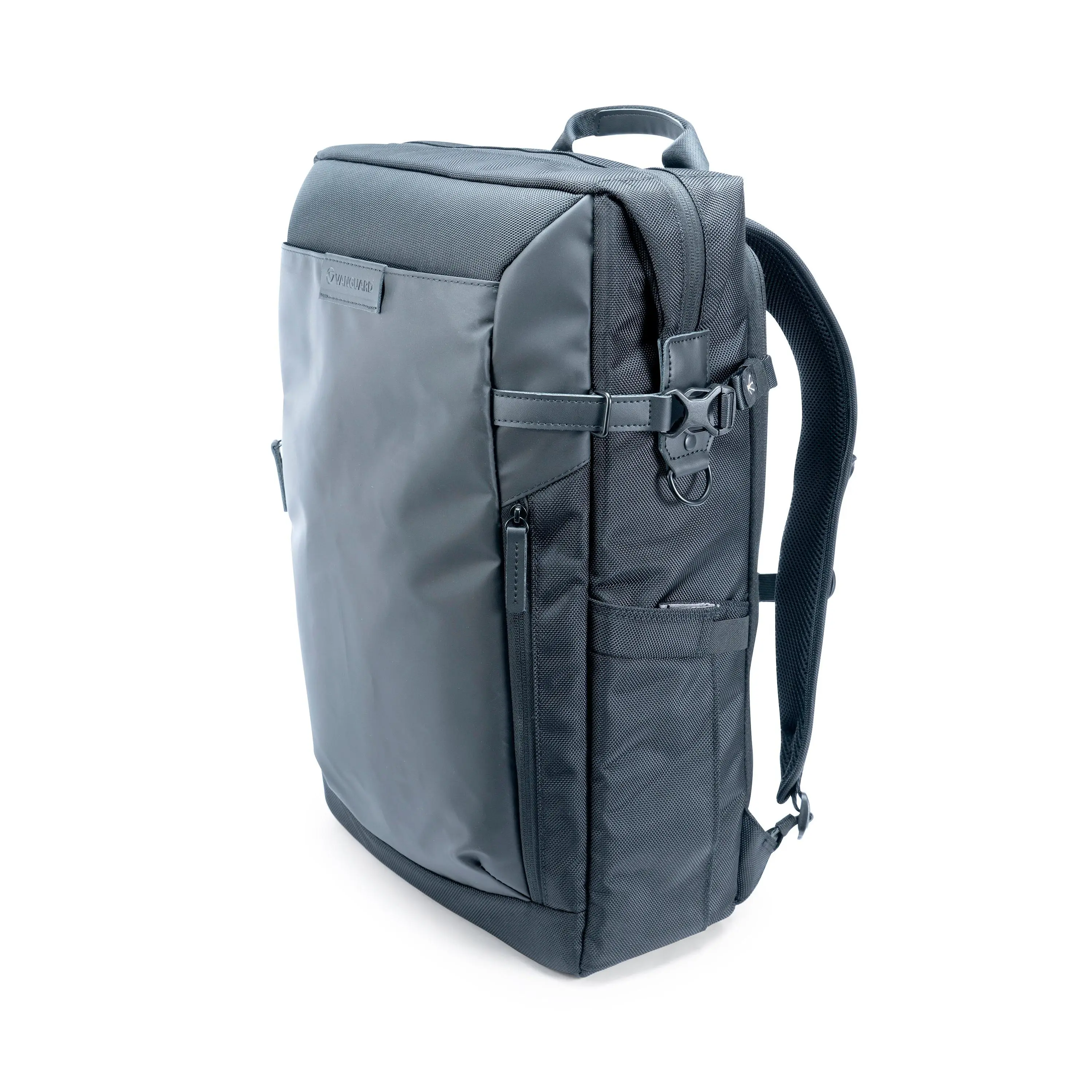 Vanguard VEO SELECT 49 Backpack - Black, 15" Laptop Compatible, Ergonomic Back, Water & Scratch-Resistant, Multiple Pockets, DSLR & Drone Compatible