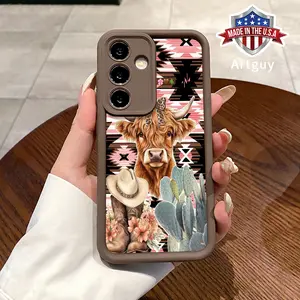 Compatible with Samsung S24 ultra plus S25 S23 S22 Ultra Plus Western cowboy theme Advanced fashion gift Rugged Durable shockproof Anti-Scratch soft Silicone case
