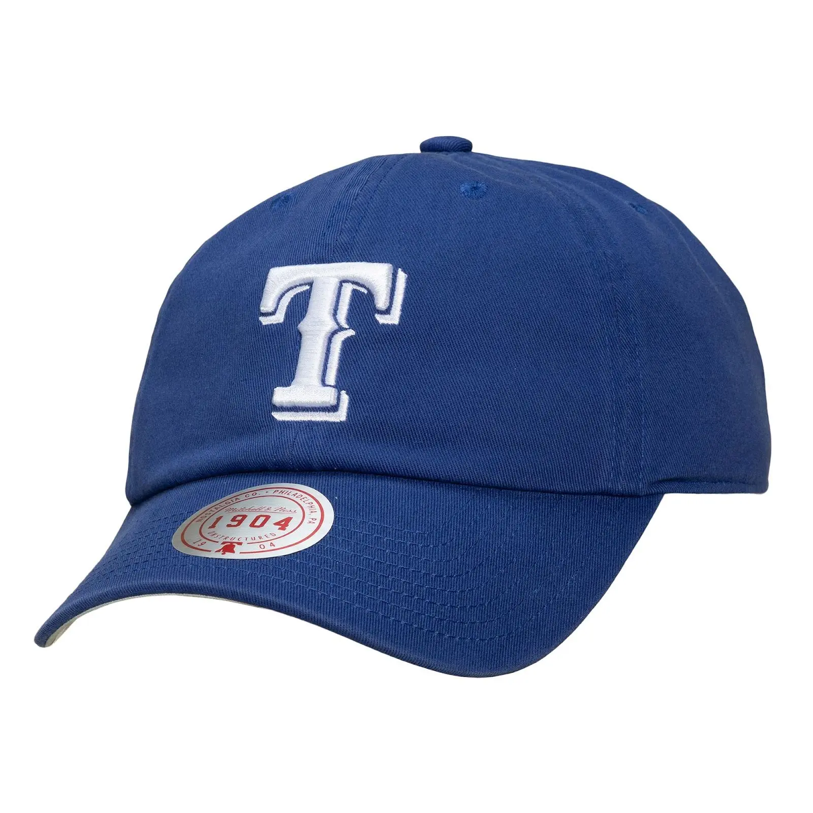 Texas Rangers Blue 1904 Adjustable Dad Hat MLB Throwback Cap Fan Gear Mitchell & Ness
