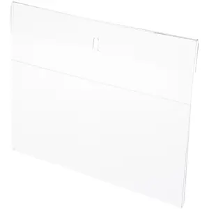 Plymor Clear Acrylic Top-Fold Literature Sign Holder Frame (Wall Mount)
