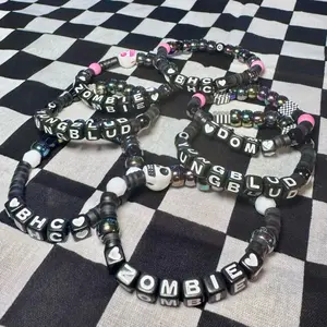Picked at random Yungblud Bracelets with Unique Letter Beads and Heart Accents for Trendy Accessories *pick at random*