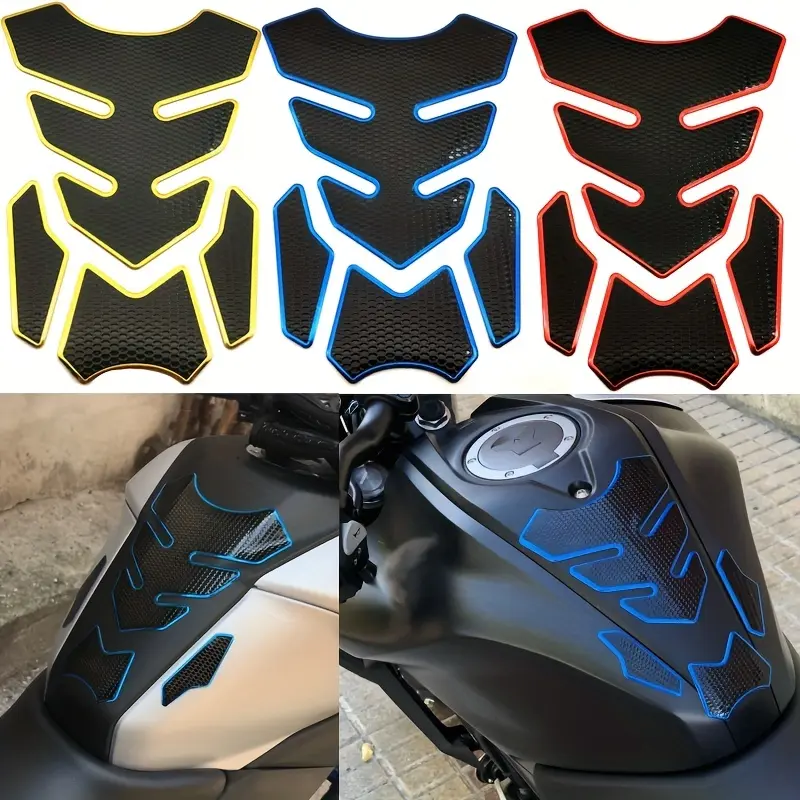 Yitap Motorcycle Modified Fuel Tank Sticker, Motorcycle Stickers, Decal, Anti-Collision Strip, Fishbone Design Decorative Scratch-Resistant Cover, Creative Motorcycle Accessories, Motor Parts Accessories, Decoration