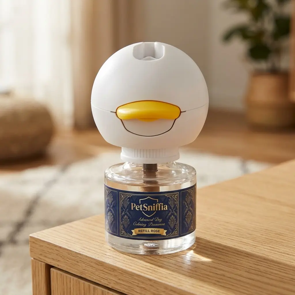 Scented Advanced Dog Calming Diffuser - For Stress, Separation Anxiety, Destructive Behavior & Pee Accidents - Includes 2 Refills (30-Day Each) - Packaging May Vary