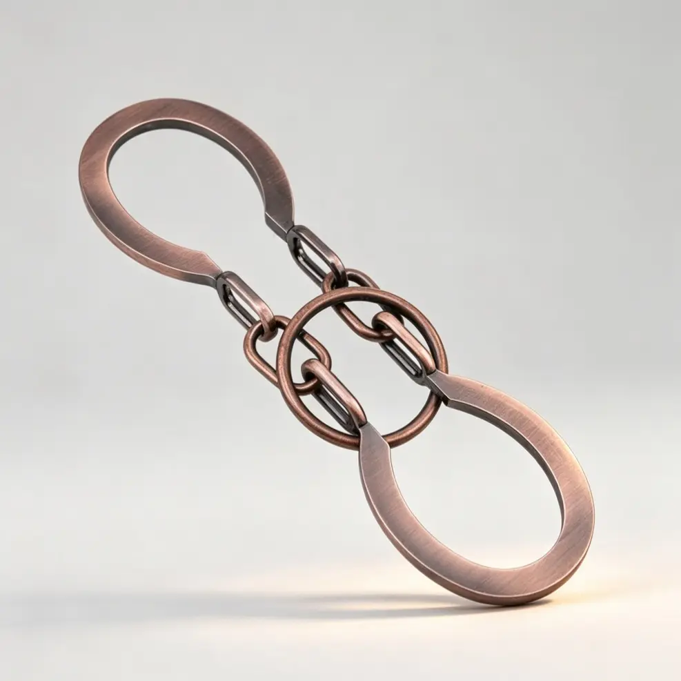 Classical Metal Horseshoe Puzzle Traditional Brain Teaser Puzzles Jigsaw Toy (Bronze, Normal)