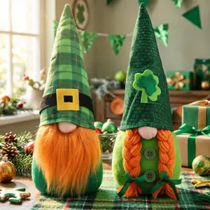 St Patrick's Day Elf Decorations, Irish Goblin, Swedish Elf, Irish Goblin, Tomte Elf Doll, Home Decoration, 2pcs Set