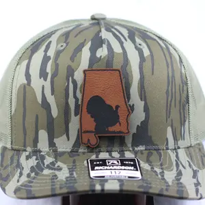 Alabama Turkey Hunting Patch Hat Richardson 112 Adjustable Snap Back Multiple Color Options