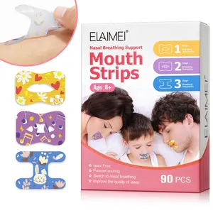 ELAIMEI 3-in-1 Closed-Mouth Patches for Adults and Children (90 pieces), Breathing Correction, suitable for various lip shapes, fits comfortably, correcting mouth breathing and promoting proper nasal breathing, Nasal breathing support