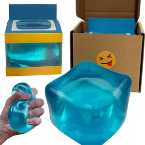 Premium Big Block 35% Larger Than The Standard Squishy Cube, Toy for Kids & Adults - Sensory Fidget for Stress Relief, Focus & Play – Colorful, Durable, Gift-Ready – ASTM Certified 3+