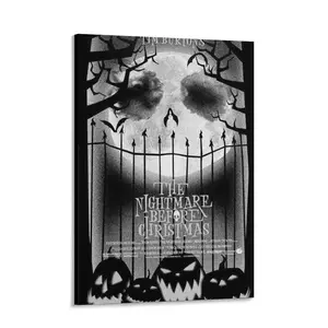 Tim Burton's The Nightmare Before Christmas - Movie Poster2 Wall Art