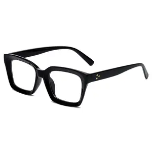 Classic Thick Square Frame Clear Lens Glasses for Women Men Non Prescription Eyeglasses
