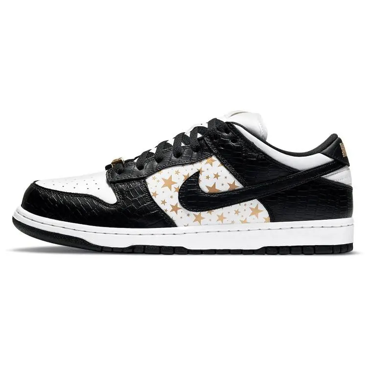 Nike SB Dunk Low Supreme Stars Black 2021 Skate Shoes Unisex DH3228-102