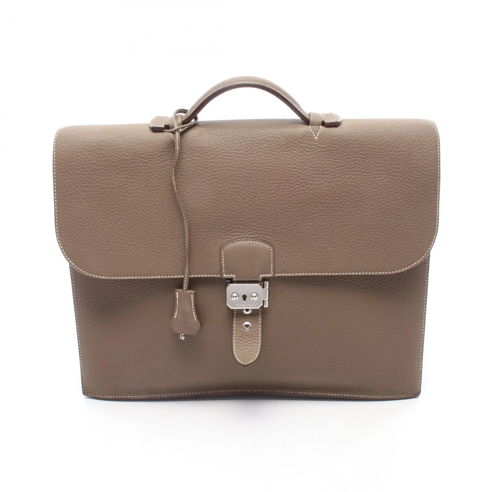 Pre-owned HERMÈS Calfskin Tote Bags Hermes Sac a Depeches38 Briefcase