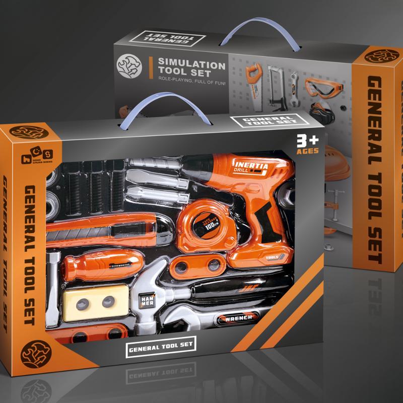 Kids 22PCS Tool Set -Kids Tool Bench,Construction Toy with Toolbox &Electronic Drill, Pretend Play forToddlers Aged 3-7, Birthday Giftfor Boys and Girls 4-6 Years Old Christmas gifts, Halloween gifts