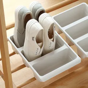 2pcs Shoe Rack, Space Saving Home Storage, Large Shoe Holder, Dormitory Shoe Box, Renting Essential, Slippers Organizer