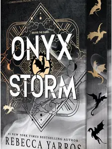 Onyx Storm (Deluxe Limited Edition) by Rebecca Yarros - Stencil Edges on First Print Run